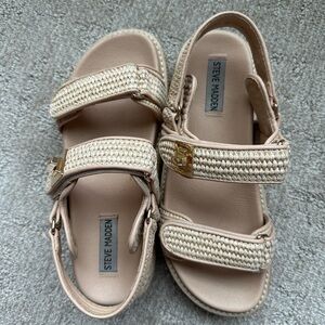Steve Madden Bigmona Natural Raffia